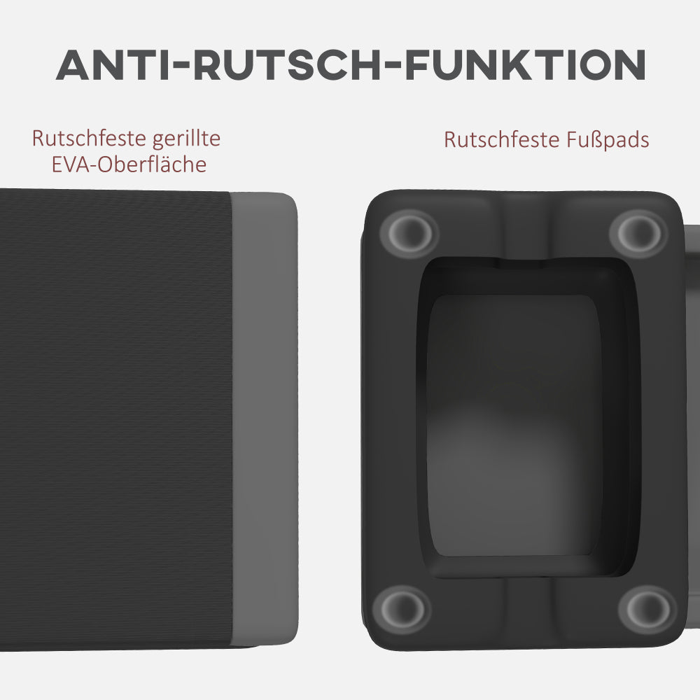 Detailansicht der rutschfesten Oberfläche und Gummifüße für Sicherheit