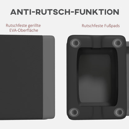 Detailansicht der rutschfesten Oberfläche und Gummifüße für Sicherheit