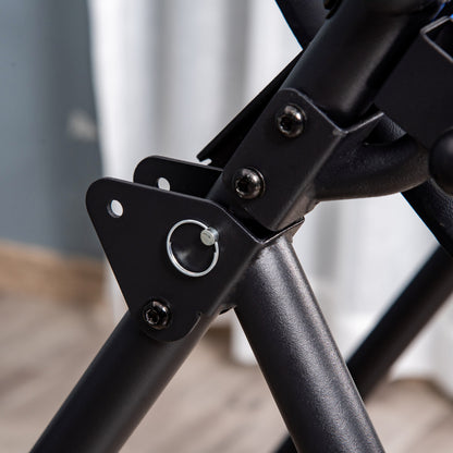 Detailaufnahme des robusten Scharniers und der Klappmechanik.
