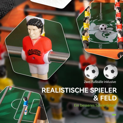 Ergonomische, rutschfeste Griffe an den verchromten Stahlstangen für bessere Ballkontrolle