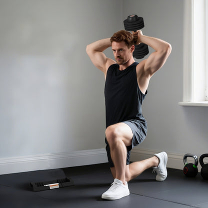 Ganzkörpertraining: Beinübungen mit der verstellbaren 24kg Hantel