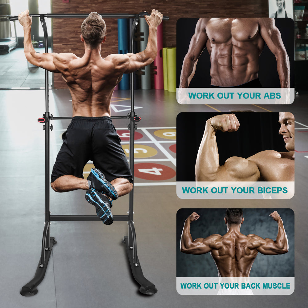 Ganzkörpertraining: Fokus auf Rücken, Arme, Brust und Bauchmuskeln.