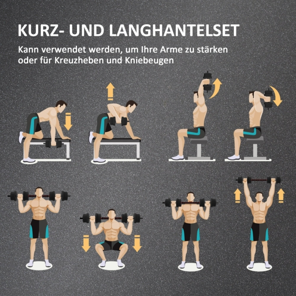 Ganzkörpertraining: Übungsanleitung für Squats, Curls und Schulterdrücken