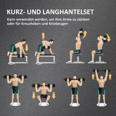 Ganzkörpertraining: Übungsanleitung für Squats, Curls und Schulterdrücken