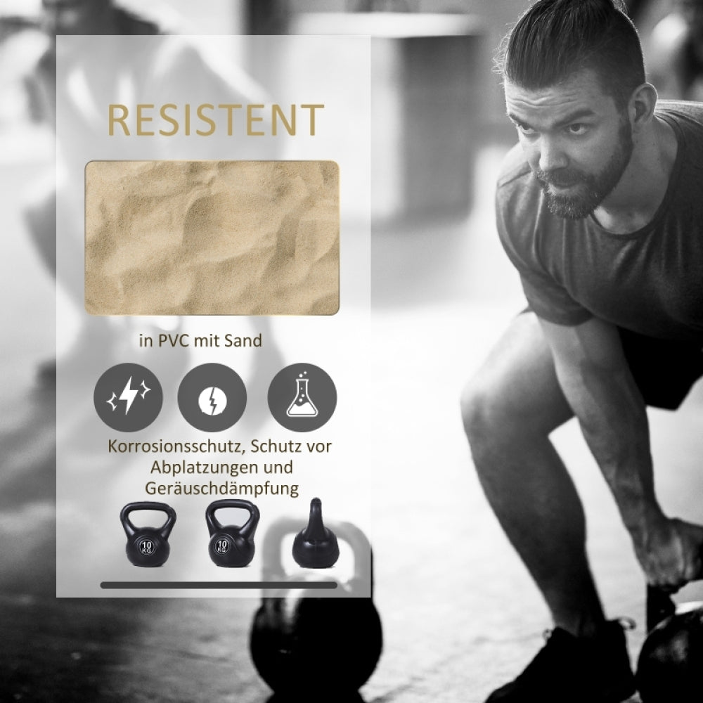 Geräuscharm & Robust: Kunststoffgehäuse mit Sandfüllung schützt den Boden