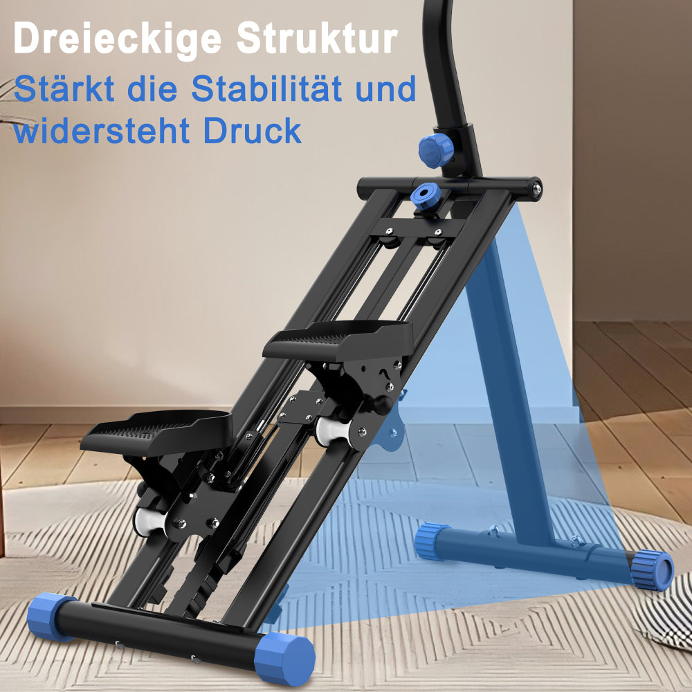 Grafik der stabilen dreieckigen Rahmenstruktur (belastbar bis 120 kg).