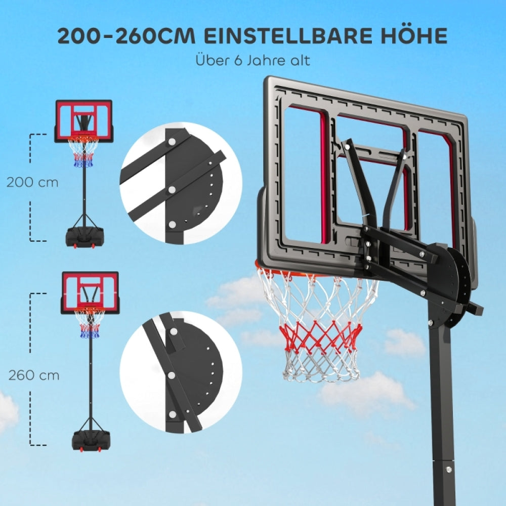 Grafik zeigt den Verstellmechanismus (Drehknauf) und die Höhenanpassung für wachsende Kinder.