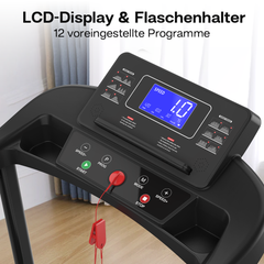 Großes LED-Display: Seniorenfreundliche Anzeige von Puls und Zeit mit Flaschenhalter