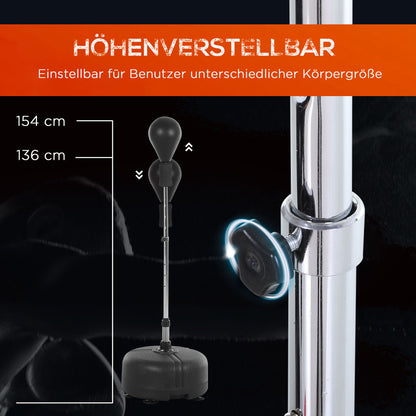 Höhenverstellmechanismus: Detailansicht der Arretierung an der Metallstange.