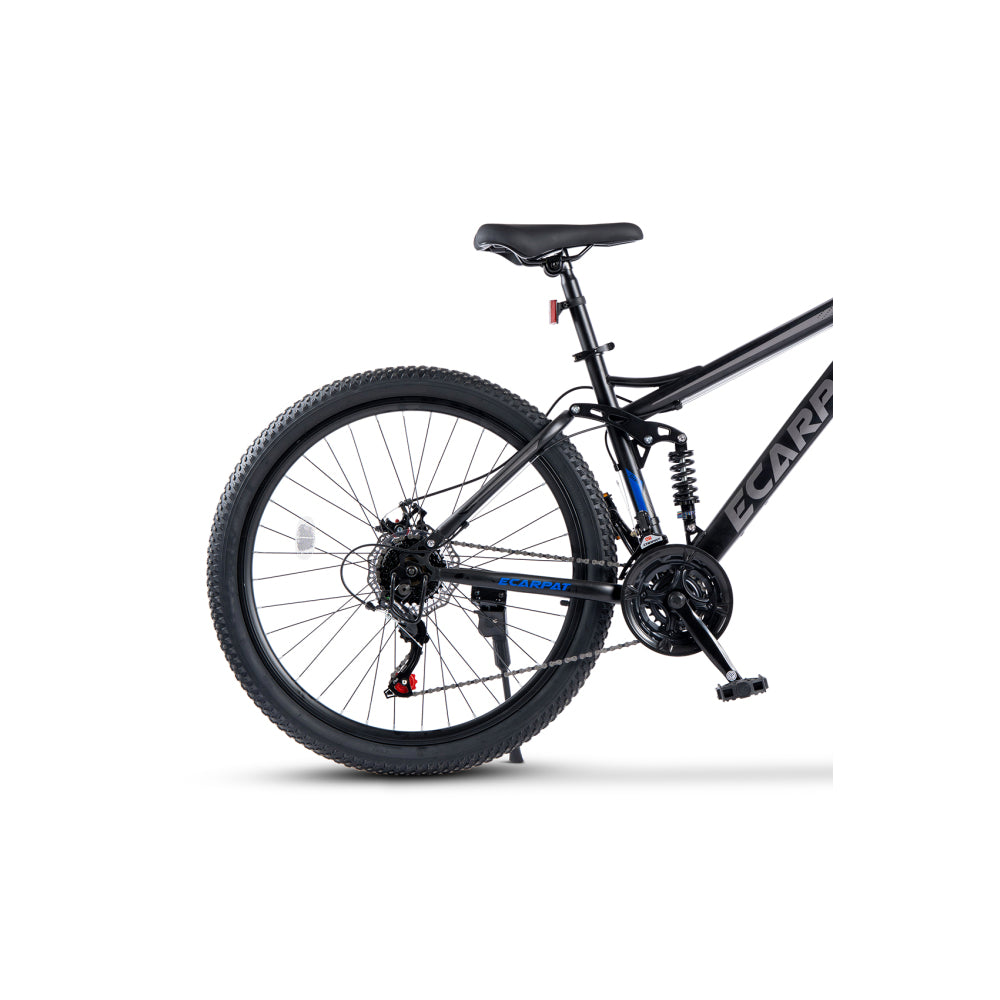 Hinterrad mit Scheibenbremse und Profilreifen des Zoll Fully MTBs