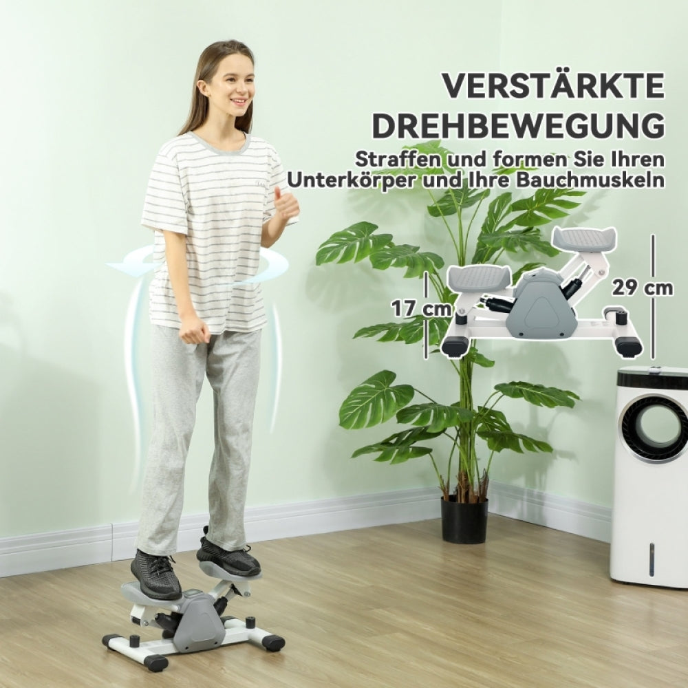 Illustration der seitlichen Drehbewegung für Taillen- und Beintraining