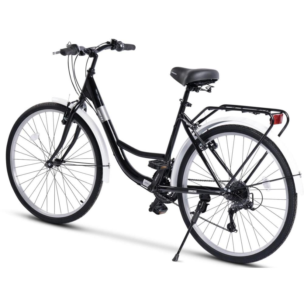 Komfortables Cityrad mit Allwetter-Reifen und sicherem V-Brake Bremssystem.