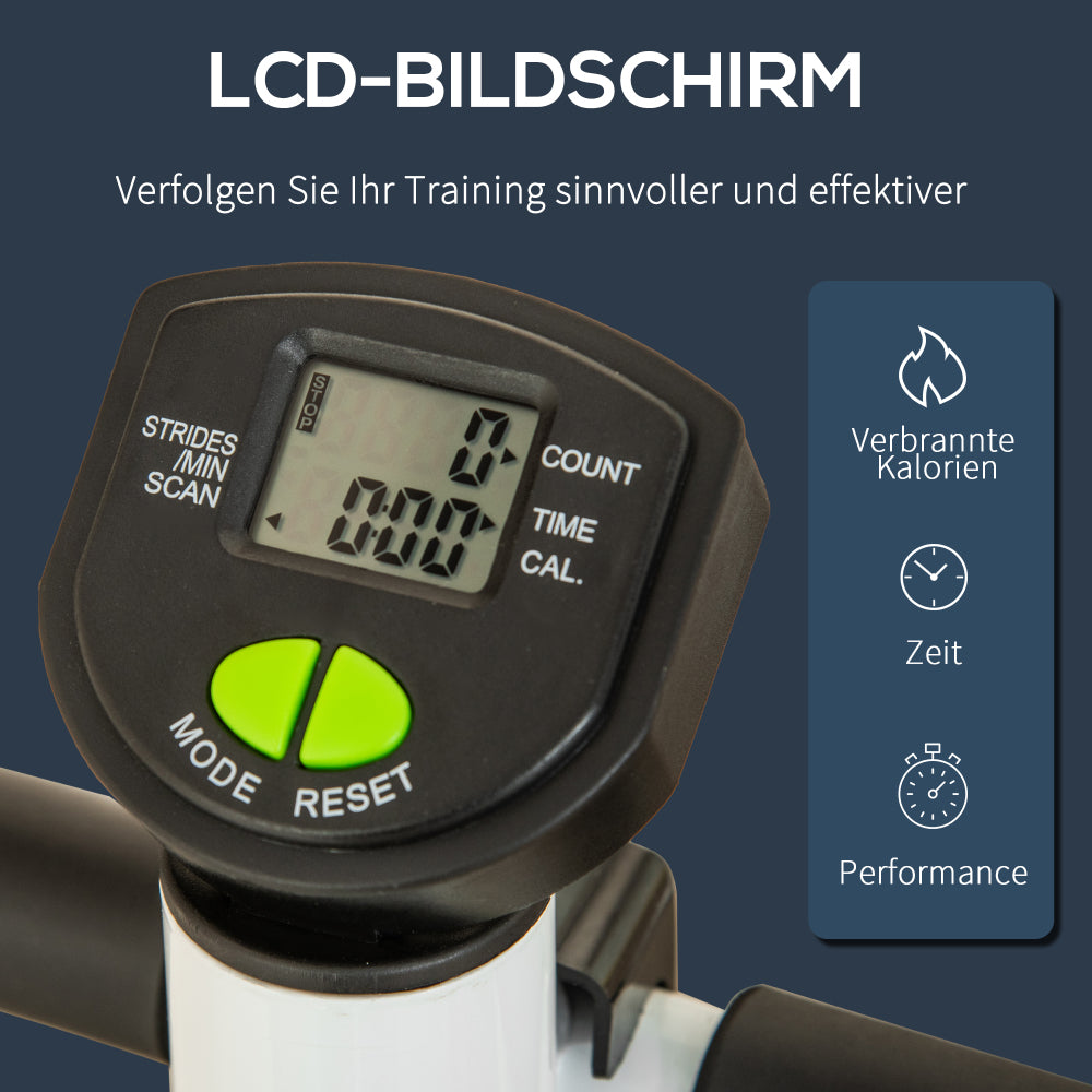 LCD-Bildschirm zur Anzeige von Schritten, Zeit und Kalorien