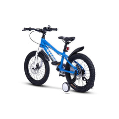 Leichtes 18 Zoll Kinderfahrrad in Blau mit robustem Stahlrahmen