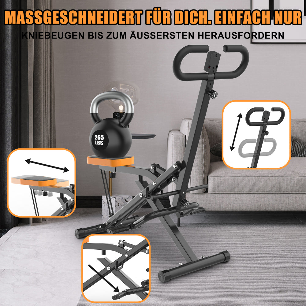 Lifestyle-Szene: Die Maschine im Wohnzimmer-Setup mit weiteren Fitnessgeräten.