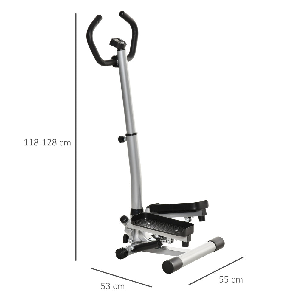 Maße des Fitness Steppers mit höhenverstellbarem Lenker (118-128cm)