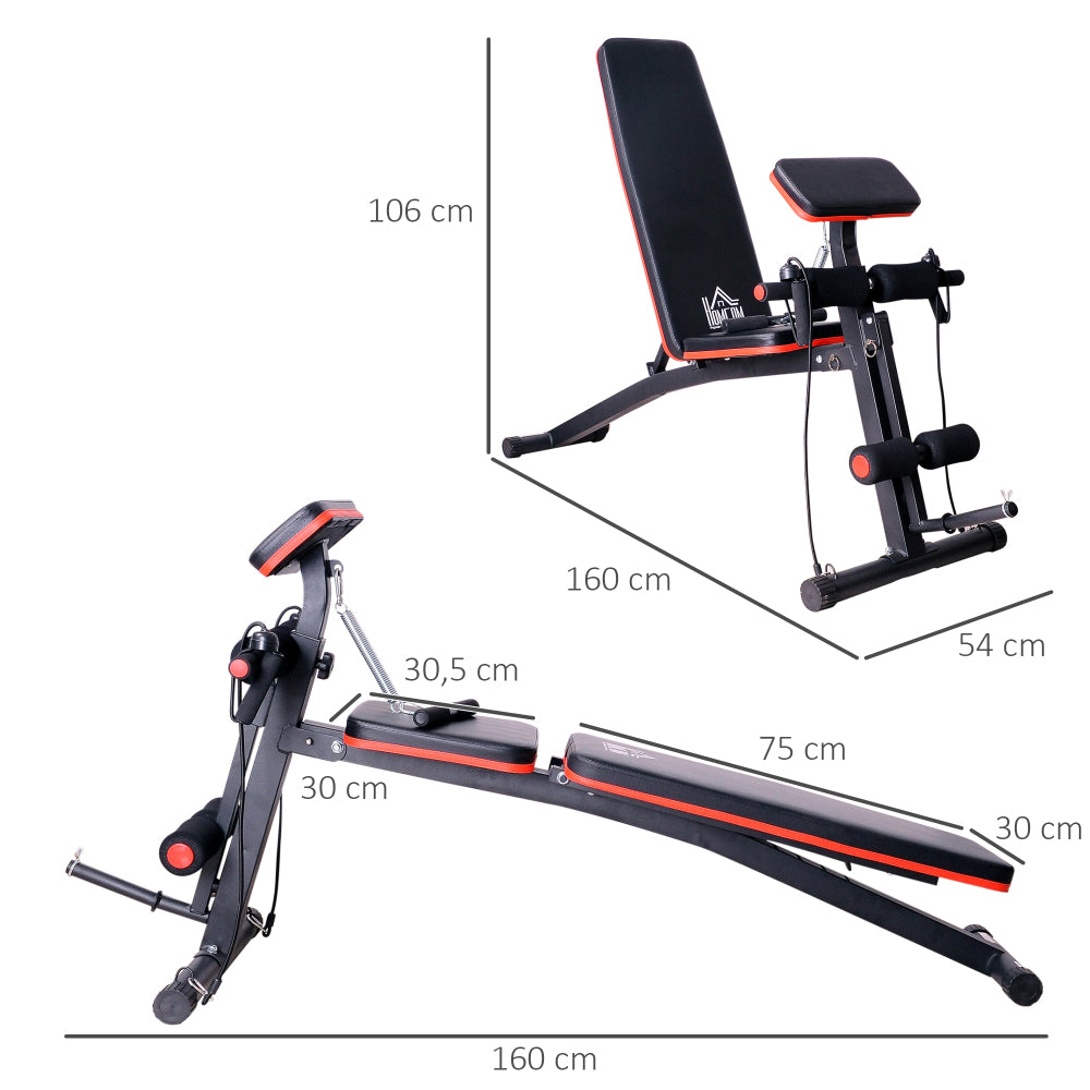 Maßzeichnung: Länge 160cm, Breite 54cm, Höhe der Lehne 106cm.
