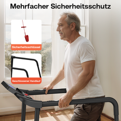 Mehrfacher Sicherheitsschutz: Not-Stopp-Schlüssel und ergonomische Haltegriffe