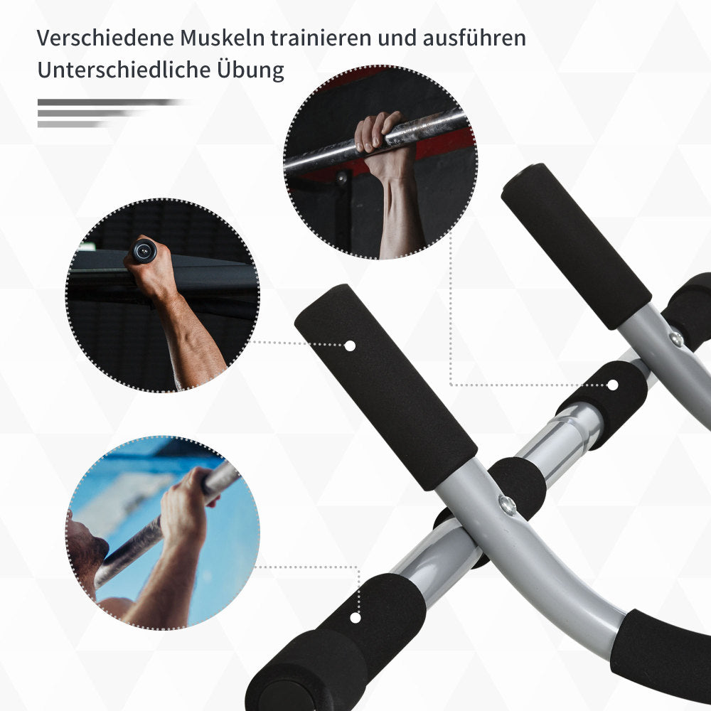 Nahaufnahme der verschiedenen ergonomischen Griffzonen mit rutschfester Polsterung.