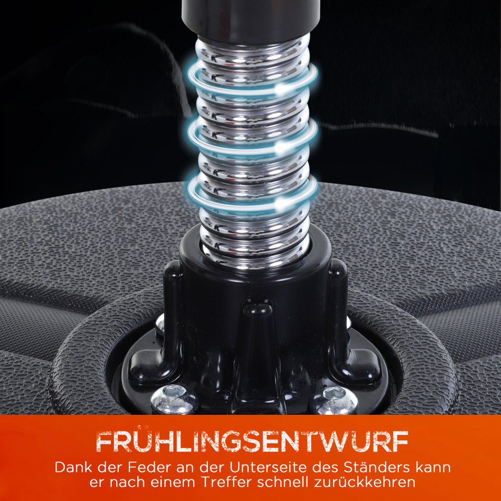 Rebound-Feder: Starke Stahlfeder an der Basis für schnelles Rückschwingen.