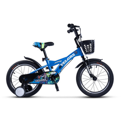 Robustes 16 Zoll Kinderrad in Blau für Jungen und Mädchen von 4-6 Jahren.
