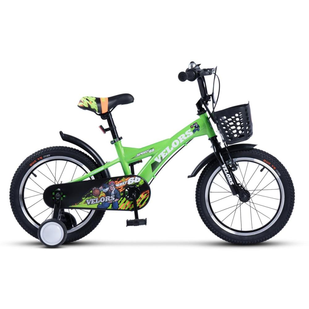 Robustes 16 Zoll Kinderrad in Grün für Jungen und Mädchen 4-6 Jahre