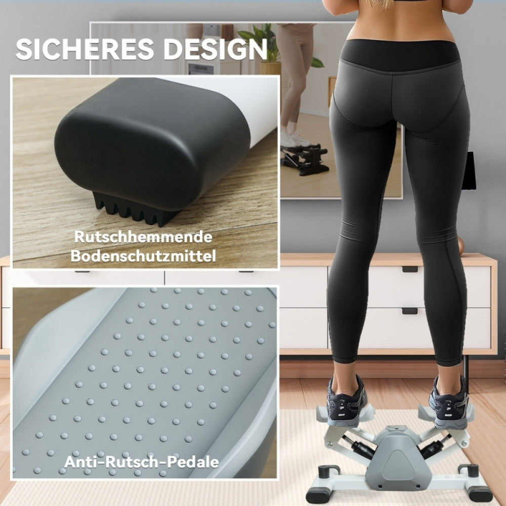 Rutschfeste Pedale und Bodenschoner für sicheren Stand