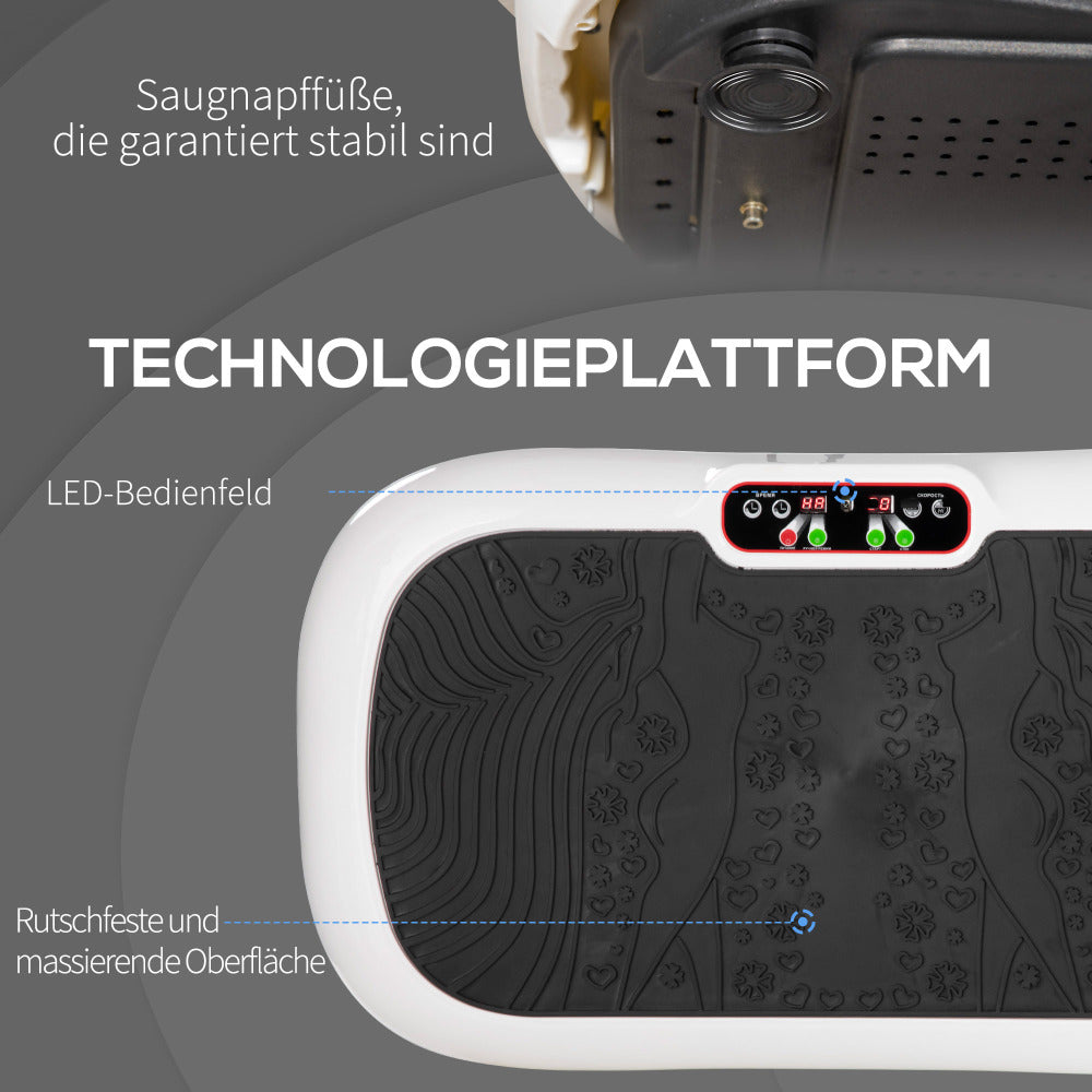 Rutschfeste Saugnapffüße für Stabilität und LED-Bedienfeld Detail
