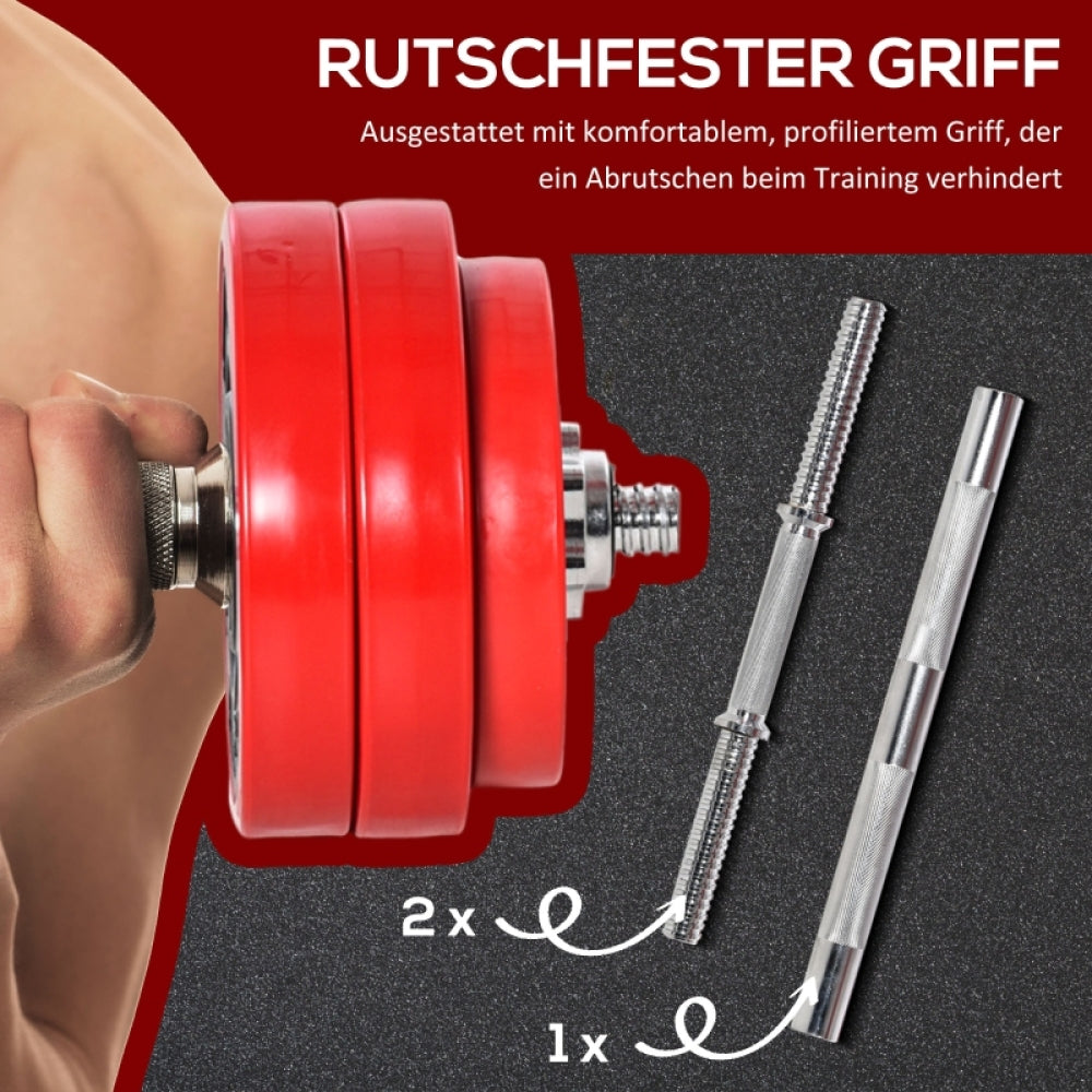 Rutschfester Griff: Ergonomische Hantelstange für sicheren Halt