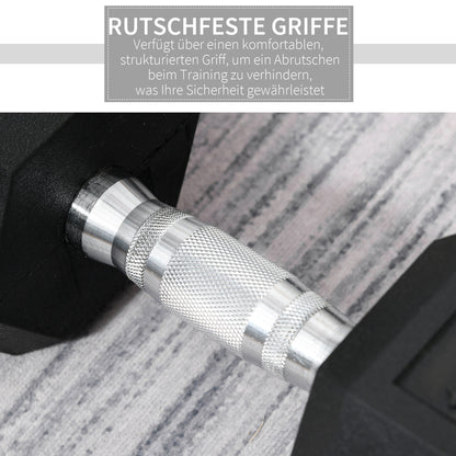 Sicherer Halt: Gerändelter Chrom-Griff für rutschfestes Training