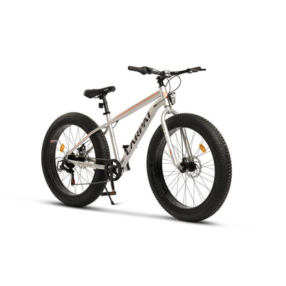 Fatbike 26 Zoll Weiß mit extrabreiten Reifen & 7-Gang-Schaltung – F102 Classic