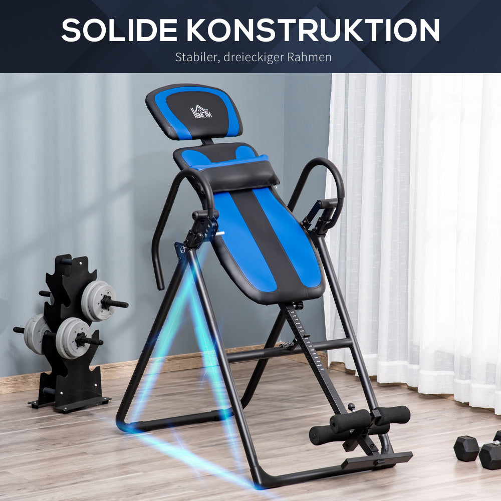 Solide Dreiecks-Konstruktion aus Metall für maximale Stabilität beim Überkopf-Training.