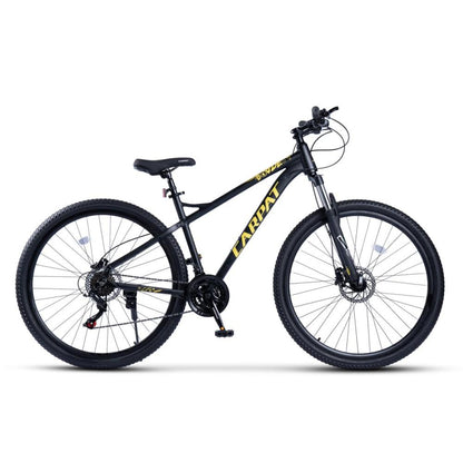 Sportliches Hardtail-MTB in Schwarz-Gelb mit 29 Zoll Bereifung für Gelände.