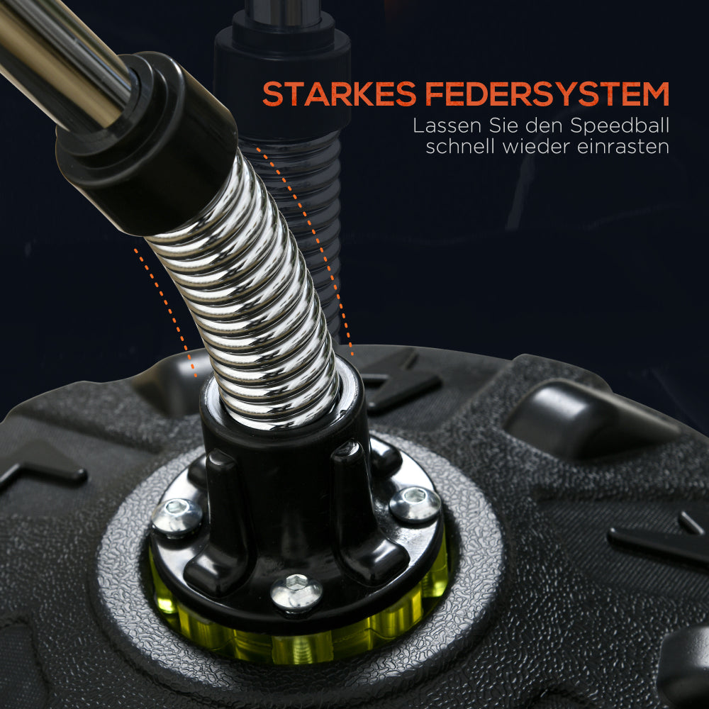 Starkes Federsystem: Detailansicht der Stahlfeder für schnellen Rebound-Effekt.