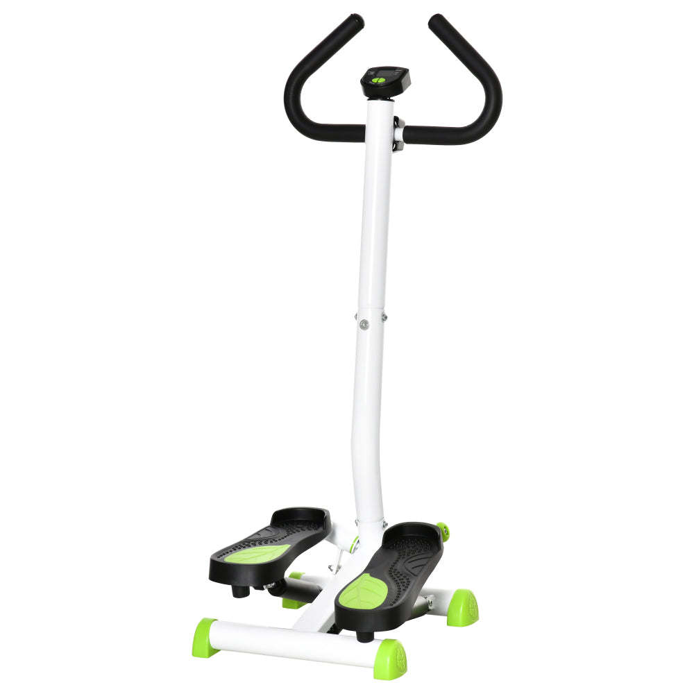 Swing Stepper weiß grün mit Handgriff und LCD-Display