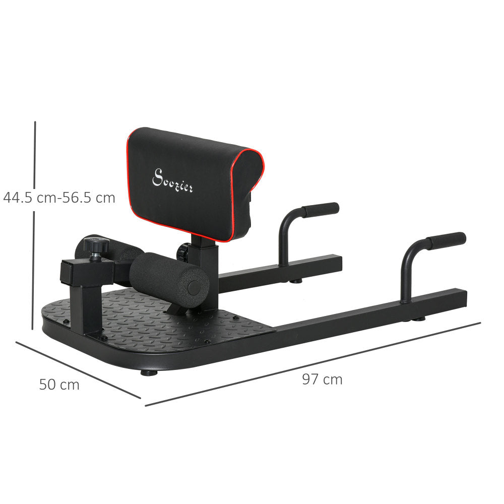 Technische Abmessungen: 97cm Länge, 50cm Breite, höhenverstellbar