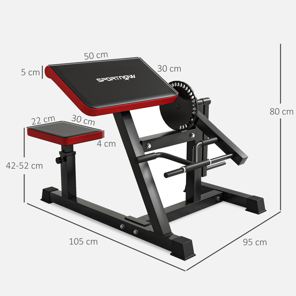 Technische Maße: 105cm lang, 95cm breit, 80cm hoch. Sitzhöhe 43-53cm.