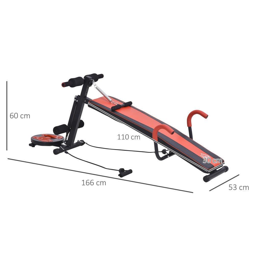 Technische Maße der Schrägbank: 140 cm lang, 55 cm breit und 70 cm hoch.
