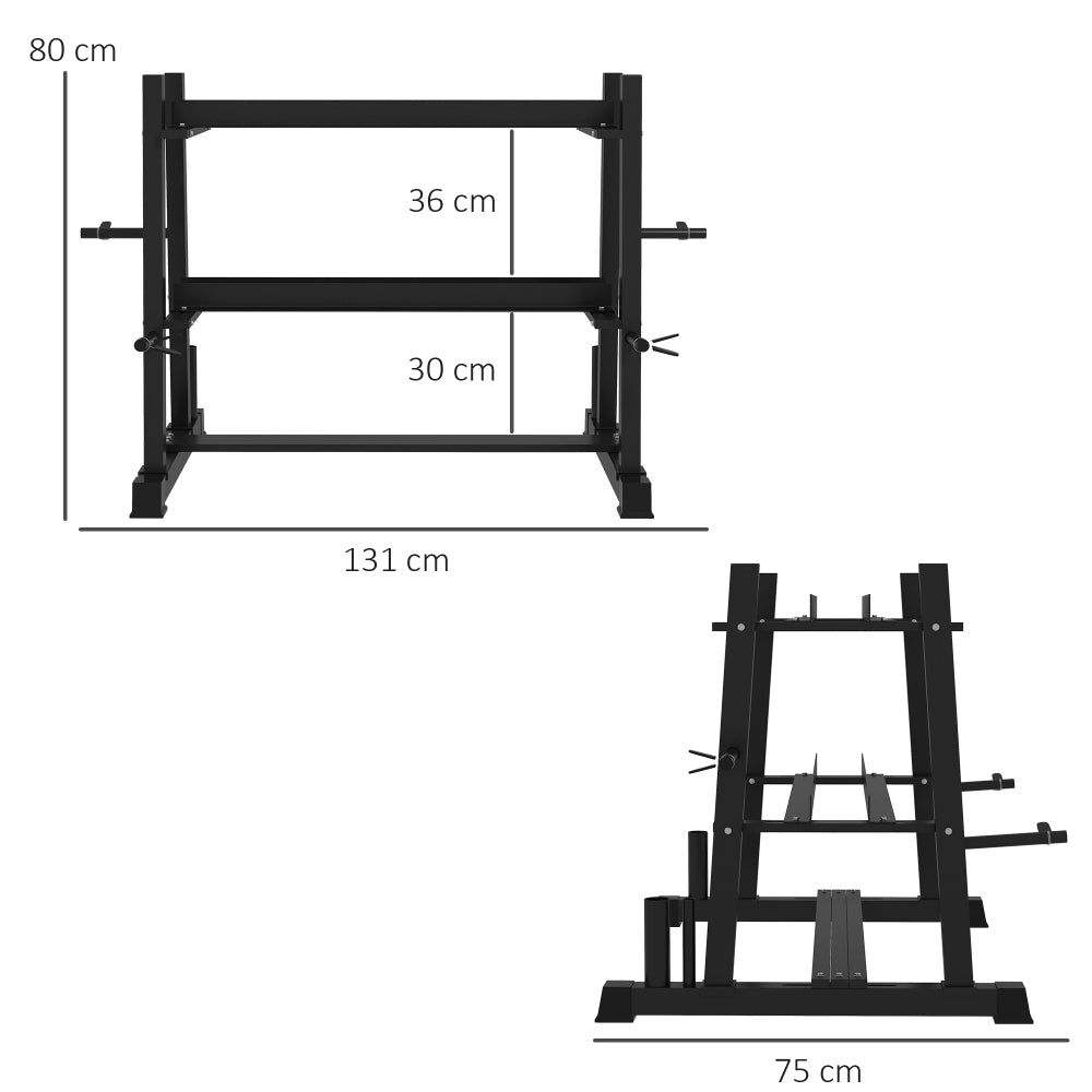 Technische Zeichnung: Hantelständer Breite einstellbar von 91 cm bis 120 cm, Tiefe 54 cm.