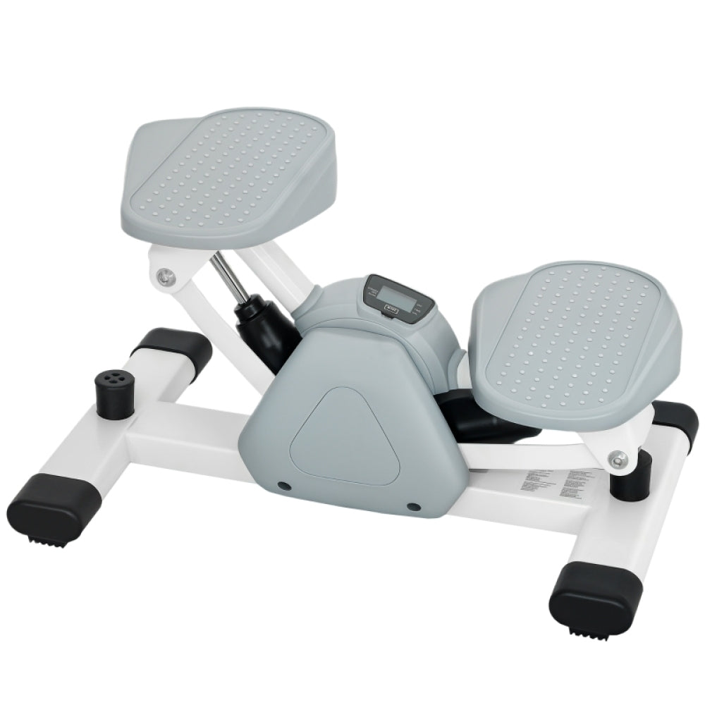 Twist Stepper in Grau Weiß mit Noppen-Pedalen