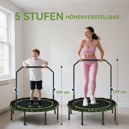 Vergleichsbild: Nutzung durch Kind und Erwachsene, zeigt die Höhenanpassung des Griffs.