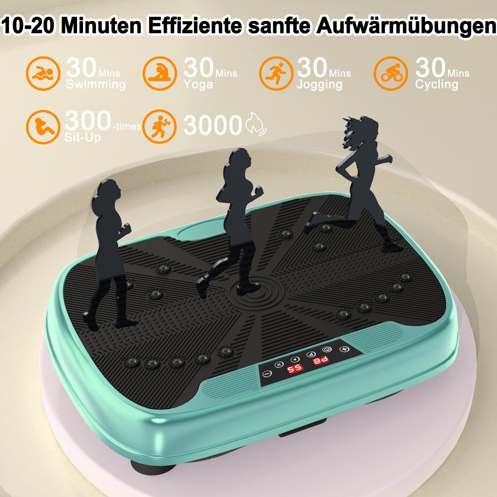 Vibrations-Effekt: Darstellung der intensiven Rüttelbewegung in Türkis