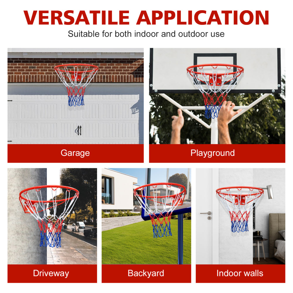 Vielseitige Einsatzorte für den Basketballring im Innen- und Außenbereich