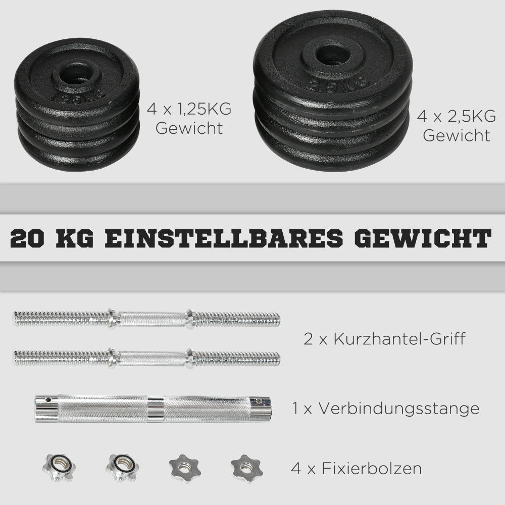 H203 Gusseisen Hantelset