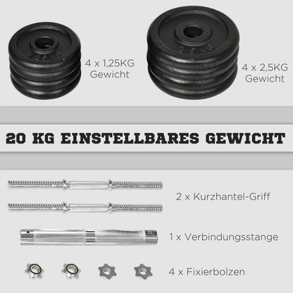H203 Gusseisen Hantelset