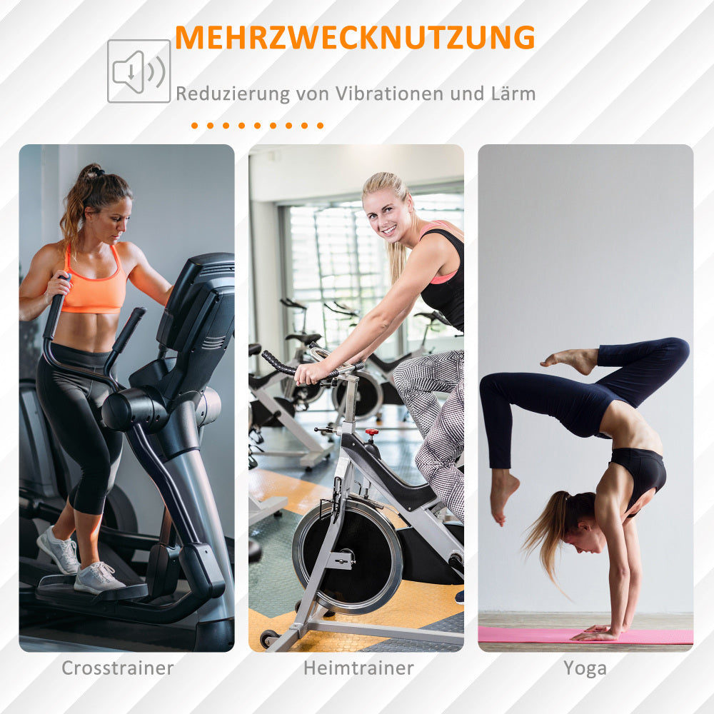 Sunjetfit Fitnessunterlage – Mehrzwecknutzung für Crosstrainer, Heimtrainer und Yoga