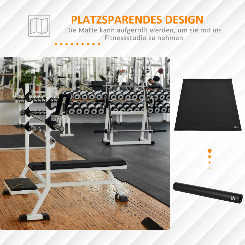 Sunjetfit Fitnessunterlage – Platzsparendes Design, aufrollbar und einfach zu verstauen