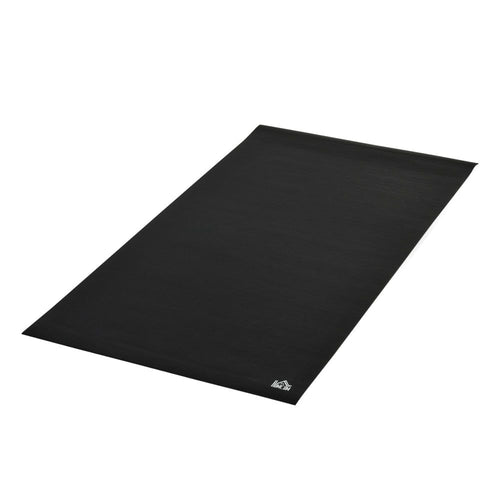Sunjetfit Fitnessunterlage – Rutschfeste Schutzmatte in Schwarz für Heimtrainer und Fitnessgeräte