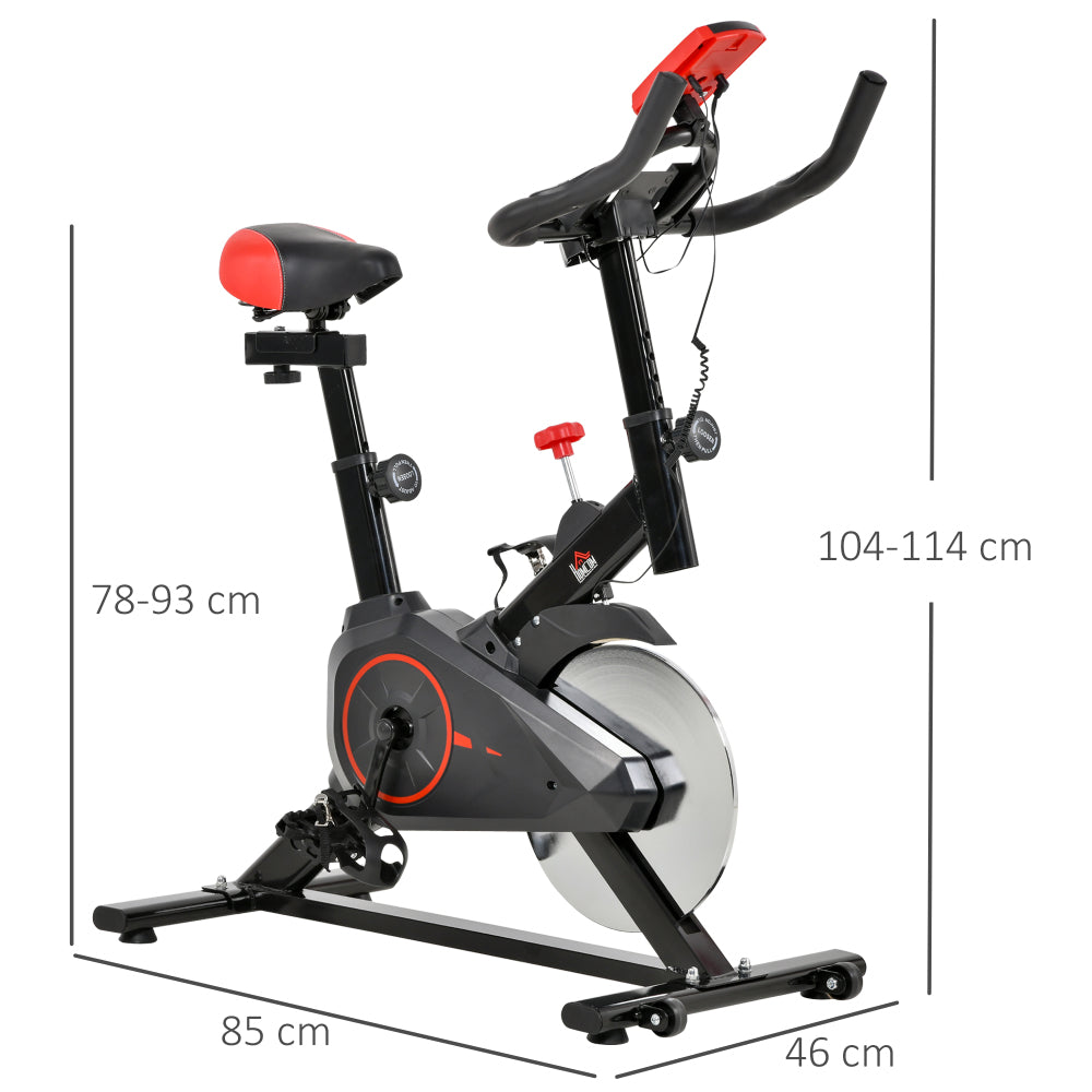 H101 Heimtrainer Maße – 85×46 cm Standfläche, Höhe 104–114 cm, Sattel 78–93 cm