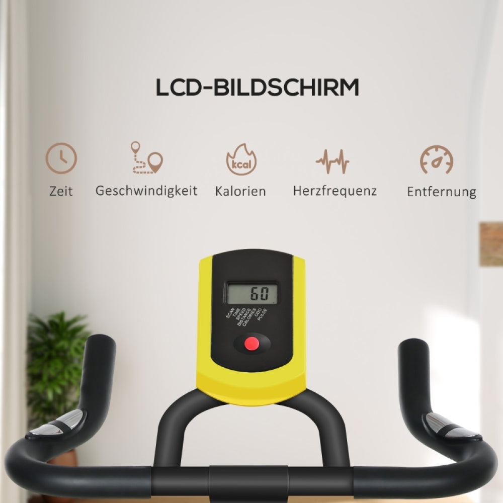 H101 Heimtrainer – LCD-Bildschirm mit Anzeige von Zeit, Geschwindigkeit, Kalorien und Herzfrequenz